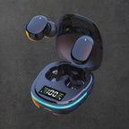 🎧 Casti Wireless LED Display – Sunet clar, design modern